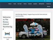 Tablet Screenshot of northbridgerotary.org